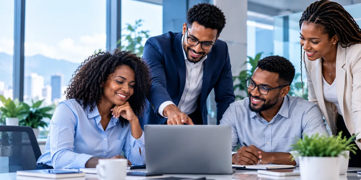 Dirección técnica y equipo de ingeniería de Digital Consulting Plus en sesión de arquitectura