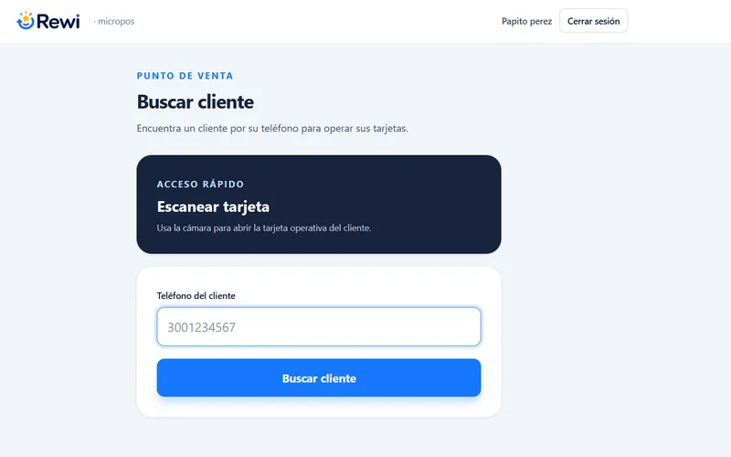 Validación rápida en punto de venta